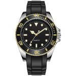 Montre de plongée sous-marine homme avec lunette rotative unidirectionnelle et index luminescents