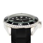 Montre de plongée sous-marine homme avec lunette rotative unidirectionnelle et index luminescents