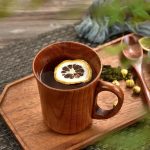 Mug en bois de jujubier naturel au style vintage