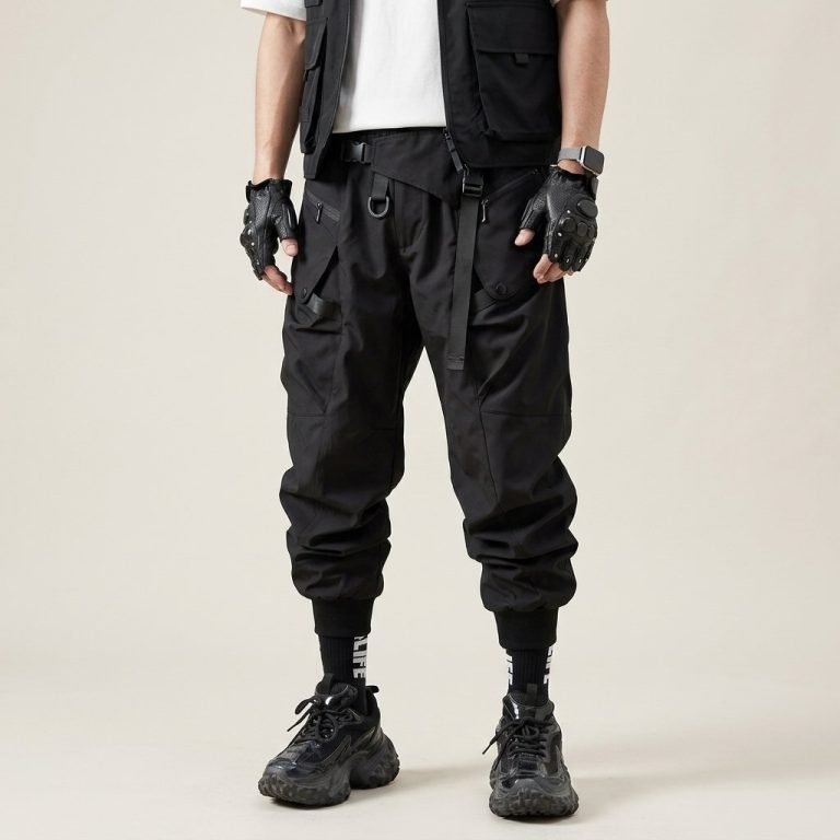 Pantalon-cargo-grande-taille-homme-a-coupe-baggy-et-poches-cargo-picture-1