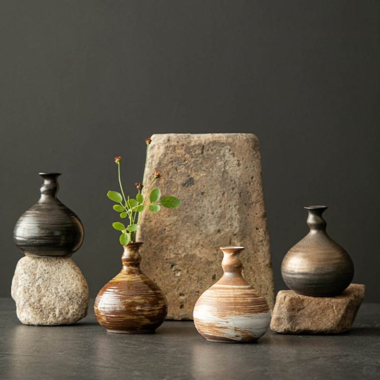 Petit-vase-en-ceramique-artisanale-de-forme-bulbeuse-avec-col-etroit-et-stries-t-picture-3
