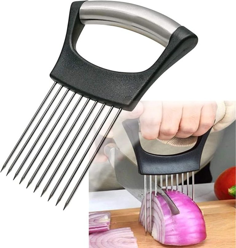 Pique à oignon en inox à 10 lames parallèles