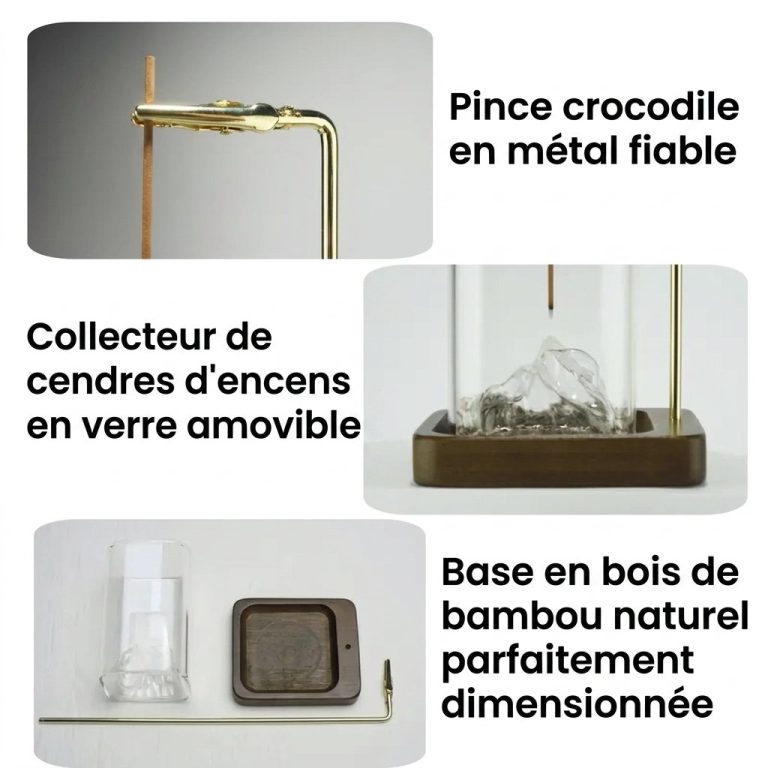 Porte-encens-original-en-bois-de-bambou-avec-tige-doree-et-recipient-en-verre-po-picture-1-1
