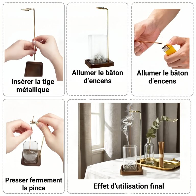 Porte-encens-original-en-bois-de-bambou-avec-tige-doree-et-recipient-en-verre-po-picture-1-2