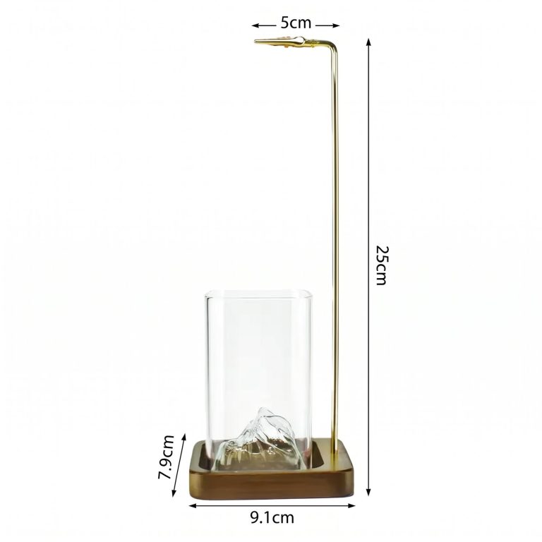 Porte-encens-original-en-bois-de-bambou-avec-tige-doree-et-recipient-en-verre-po-picture-1-3