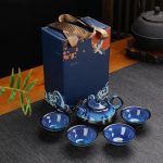Service-a-the-japonais-ceramique-au-glacis-bleu-Jun-Kiln-picture-1