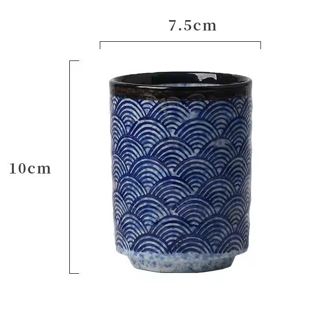Tasse-a-the-japonaise-en-ceramique-artisanale-a-motifs-de-vagues-et-geometriques-picture-10