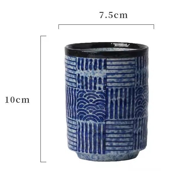 Tasse-a-the-japonaise-en-ceramique-artisanale-a-motifs-de-vagues-et-geometriques-picture-11