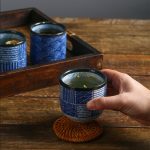 Tasse-a-the-japonaise-en-ceramique-artisanale-a-motifs-de-vagues-et-geometriques-picture-4