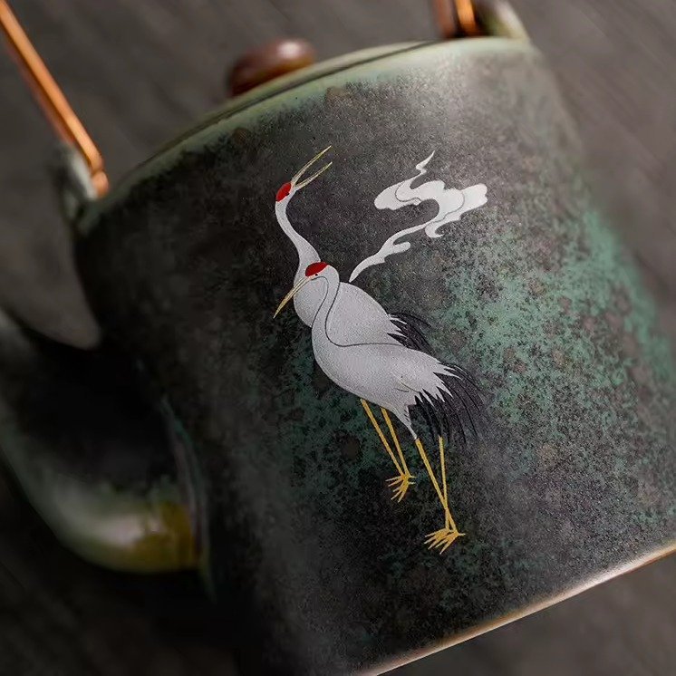 Theiere-japonaise-traditionnelle-en-ceramique-emaillee-a-motif-de-grue-blanche-e-picture-6