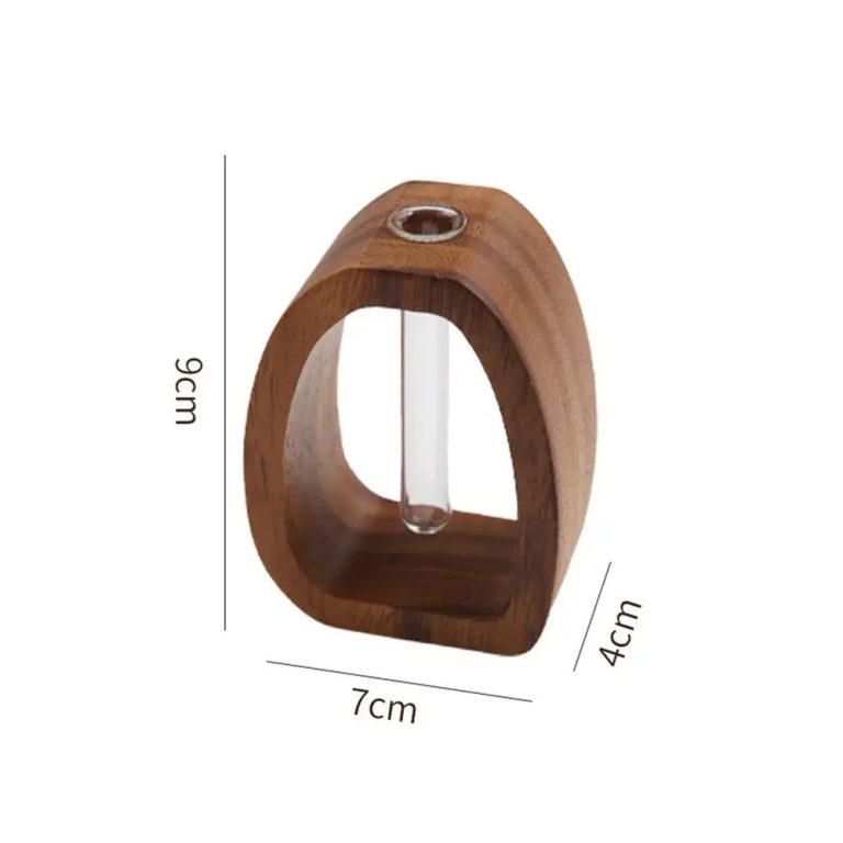 Vase-soliflore-design-en-bois-massif-avec-tube-en-verre-a-poser-ou-fixer-au-mur-picture-7