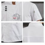 Veste-de-cuisine-professionnelle-a-manches-courtes-avec-col-montant-et-broderie-picture-6