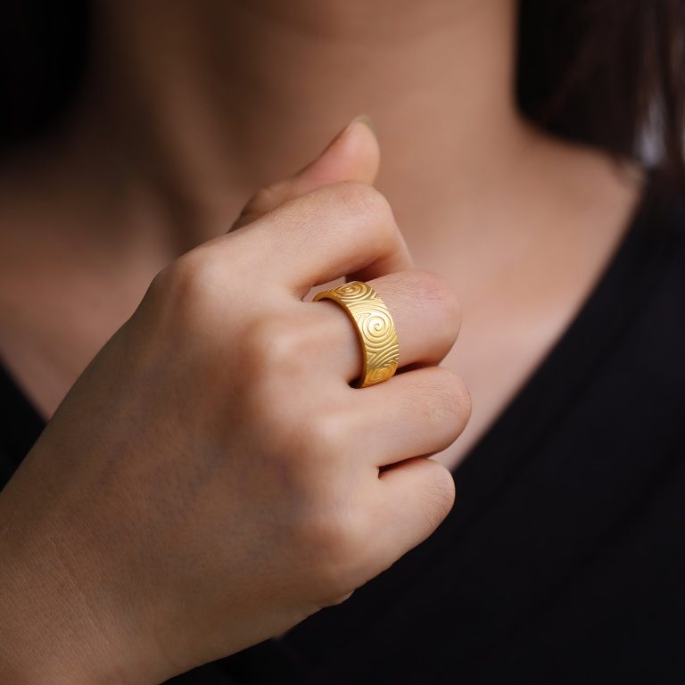 Bague-a-spirales-ondulees-gravees-en-relief-en-acier-inoxydable-argent-ou-dore-1-picture-4