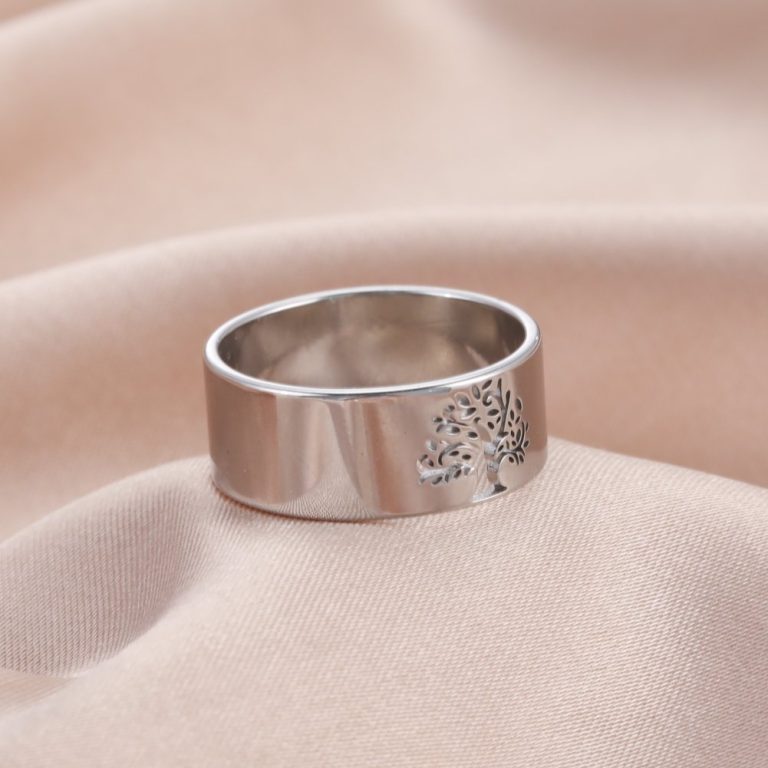 Bague-arbre-de-vie-en-acier-inoxydable-ajoure-pour-homme-et-femme-picture-3