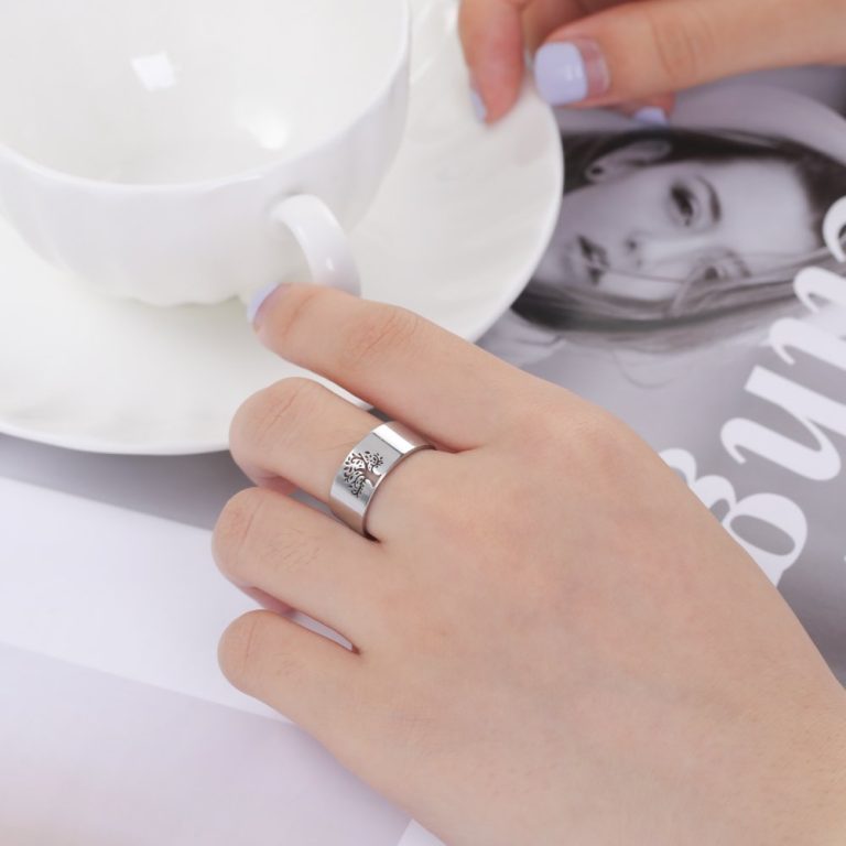Bague-arbre-de-vie-en-acier-inoxydable-ajoure-pour-homme-et-femme-picture-4