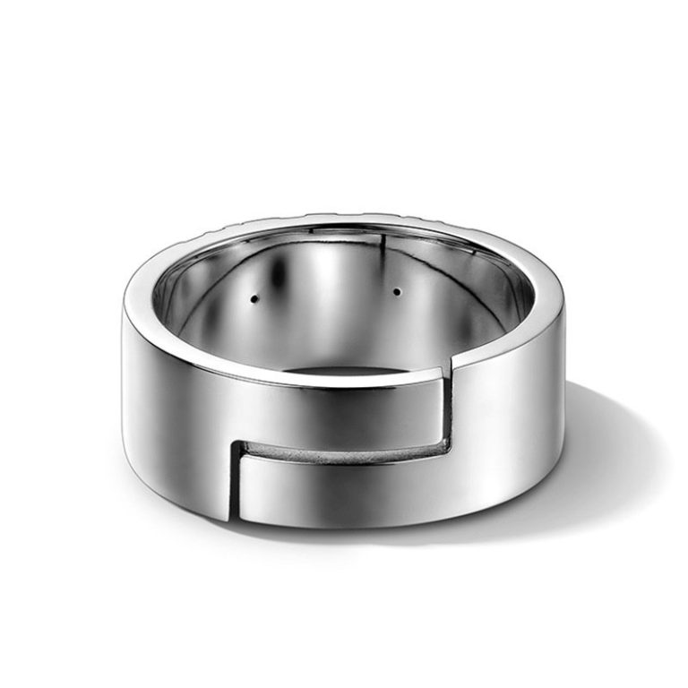 Bague-de-tigre-argent-en-acier-inoxydable-a-motif-ajoure-ajustable-picture-2