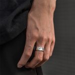 Bague-de-tigre-argent-en-acier-inoxydable-a-motif-ajoure-ajustable-picture-4