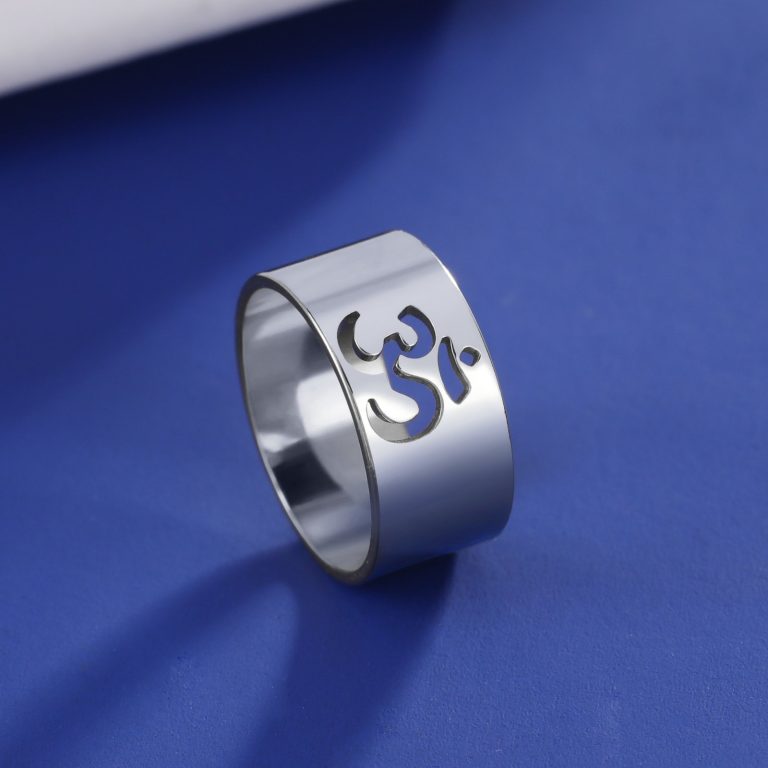 Bague-large-ajouree-en-acier-inoxydable-avec-symbole-Om-pour-la-meditation-et-le-picture-3