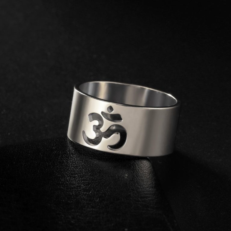 Bague-large-ajouree-en-acier-inoxydable-avec-symbole-Om-pour-la-meditation-et-le-picture-6