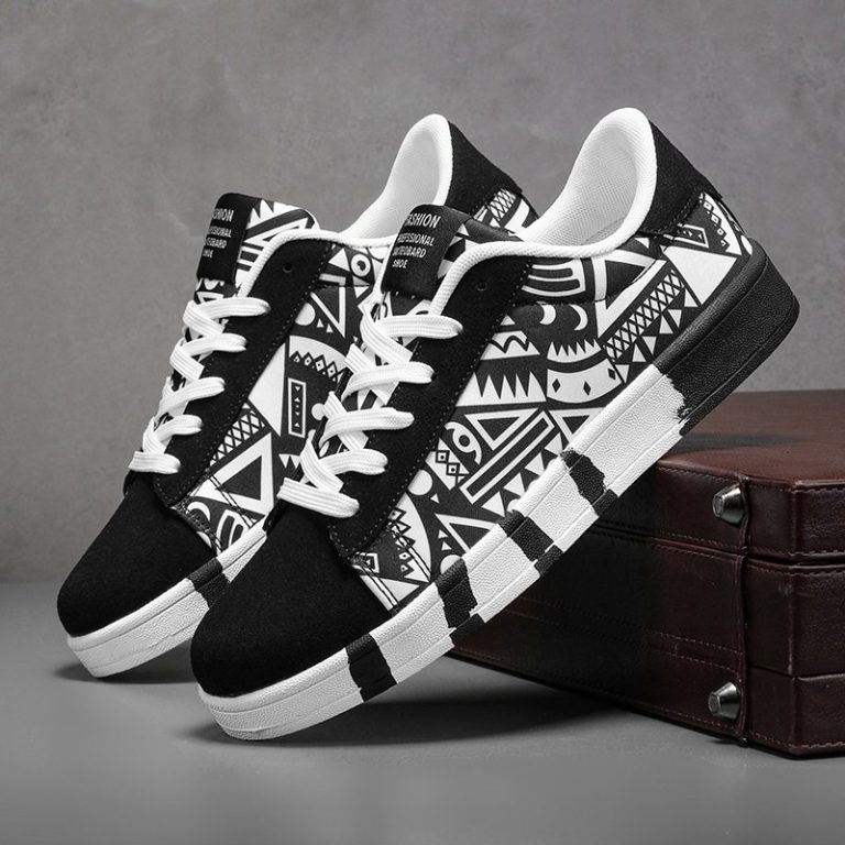 Baskets-de-skate-basses-a-motifs-geometriques-multicolores-pour-homme-picture-9