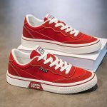 Baskets-en-toile-a-surpiqures-contrastantes-et-semelle-vulcanisee-retro-picture-4