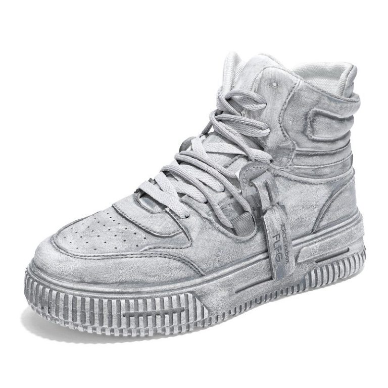 Baskets-montantes-compensees-en-cuir-patine-avec-sangle-laterale-et-semelle-cran-picture-3