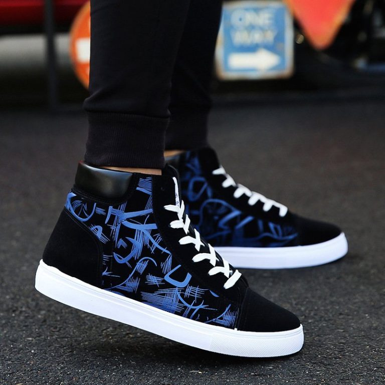 Baskets-montantes-homme-a-motifs-graphiques-abstraits-style-streetwear-picture-2