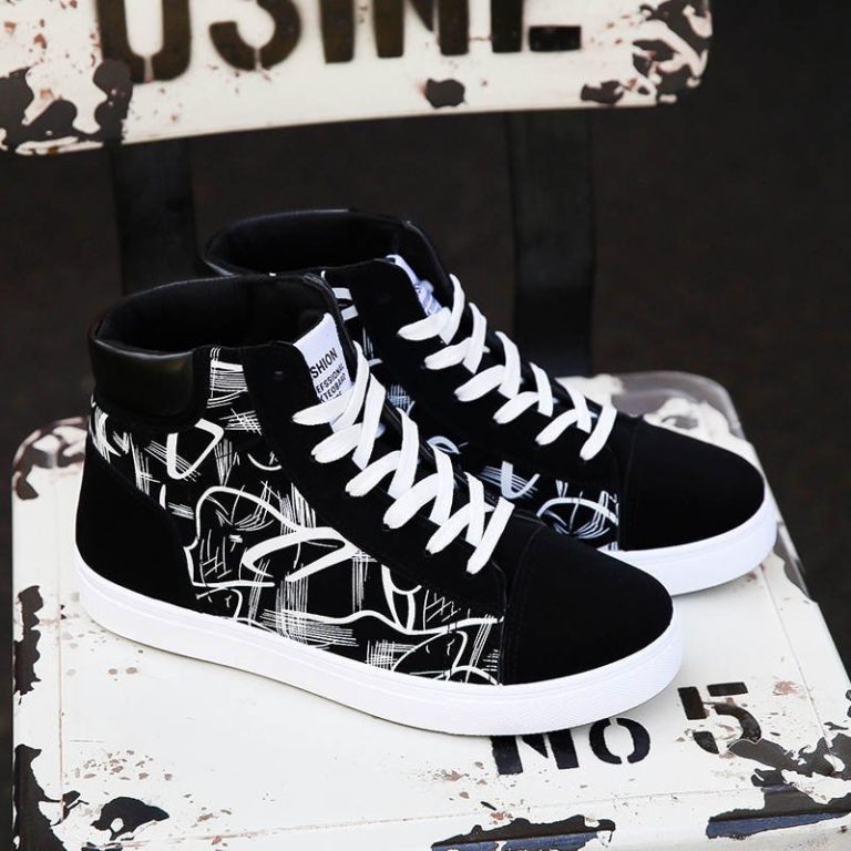 Baskets-montantes-homme-a-motifs-graphiques-abstraits-style-streetwear-picture-7