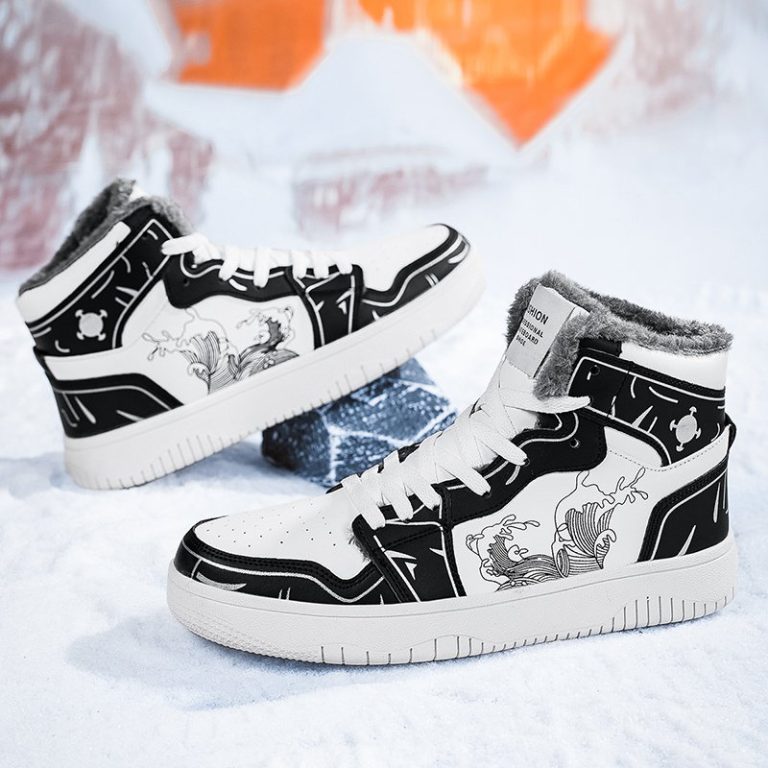 Baskets-montantes-streetwear-a-motif-de-carpe-et-vagues-picture-6