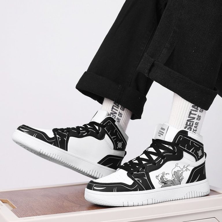 Baskets-montantes-streetwear-a-motif-de-carpe-et-vagues-picture-8