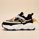 Baskets-streetwear-a-semelle-epaisse-avec-lacets-multicolores-entrecroises-et-ti-miniature