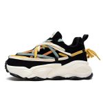 Baskets-streetwear-a-semelle-epaisse-avec-lacets-multicolores-entrecroises-et-tirette-decorative-picture-6