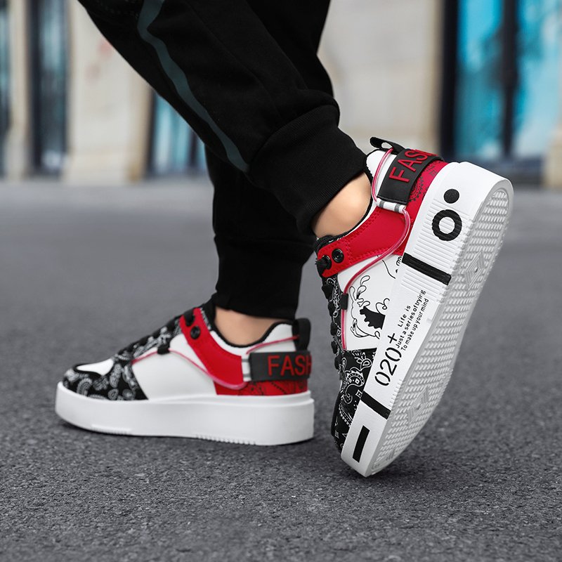 Baskets-streetwear-de-skateboard-a-motifs-paisley-et-semelle-graphique-picture-9