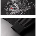 Blouson-aviateur-a-broderie-de-dragon-et-flammes-dorees-au-dos-avec-col-montant-picture-6