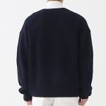 Blouson-type-bomber-en-maille-cotelee-avec-fermeture-zippee-et-poches-laterales-picture-4