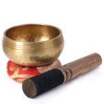 Bol-chantant-tibetain-432-hz-en-metal-dore-fait-main-pour-la-meditation-et-le-yo-picture-1