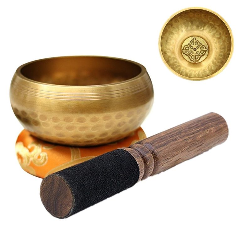 Bol-chantant-tibetain-432-hz-en-metal-dore-fait-main-pour-la-meditation-et-le-yo-picture-5
