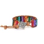 Bracelet-7-chakras-authentique-a-perles-multicolores-sur-cordon-en-cuir-avec-nud-picture-3