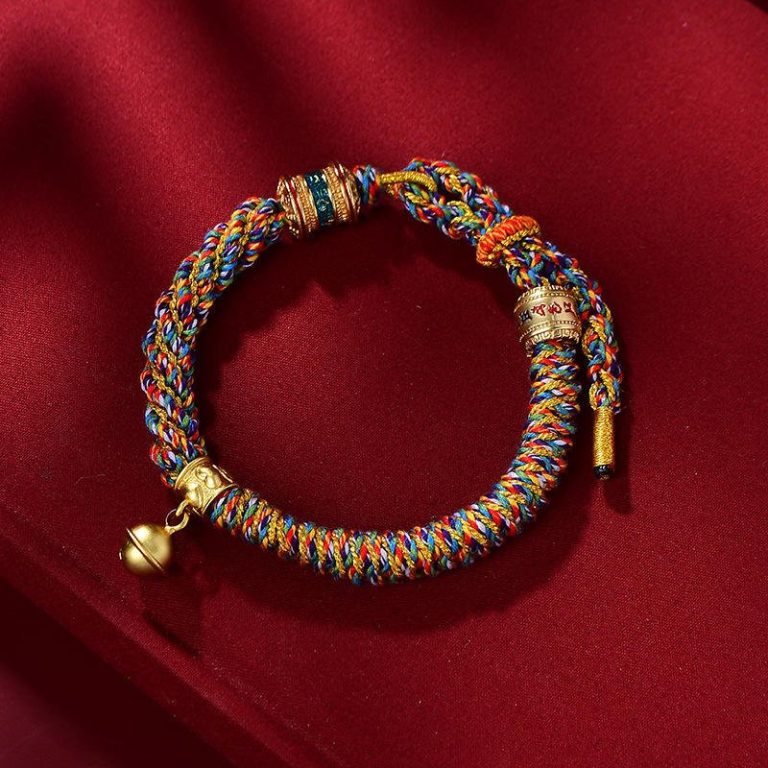 Bracelet-en-tissu-tresse-avec-perles-decoratives-dorees-et-clochette-en-metal-do-picture-6
