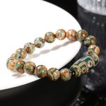 Bracelet-porte-bonheur-tibetain-en-pierres-naturelles-avec-perle-cylindrique-aux-picture-2