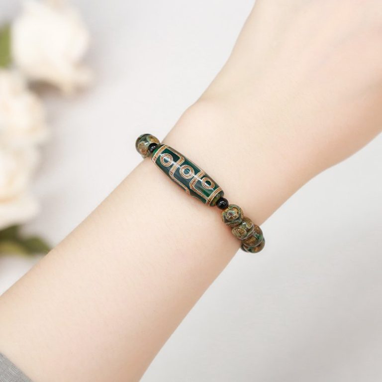 Bracelet-porte-bonheur-tibetain-en-pierres-naturelles-avec-perle-cylindrique-aux-picture-3