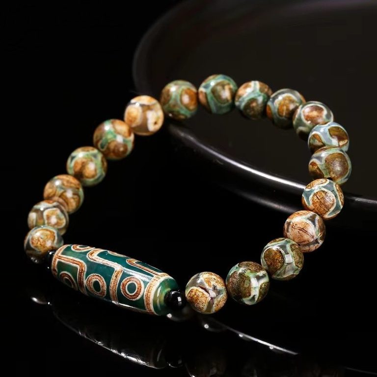 Bracelet-porte-bonheur-tibetain-en-pierres-naturelles-avec-perle-cylindrique-aux-picture-4