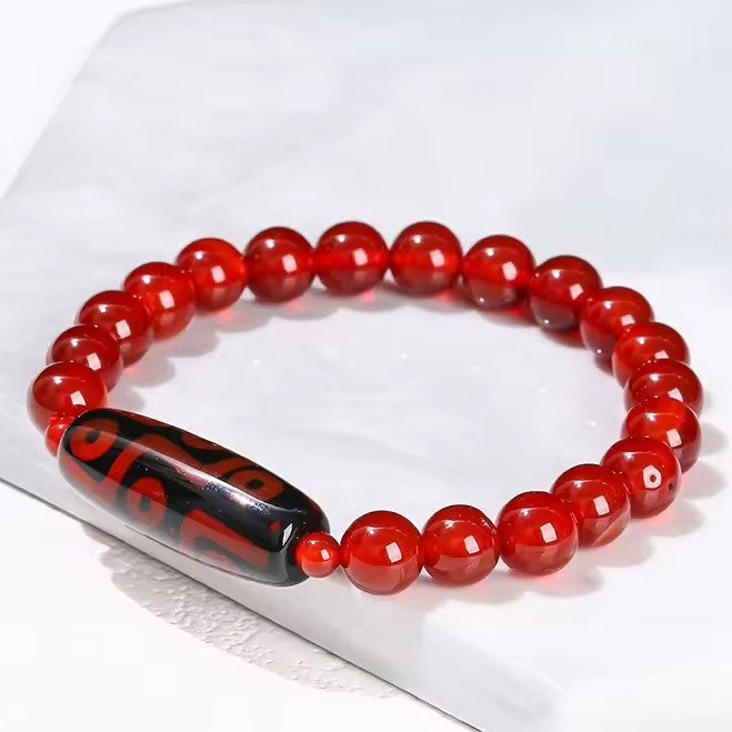 Bracelet-porte-bonheur-tibetain-en-pierres-naturelles-avec-perle-cylindrique-aux-picture-7