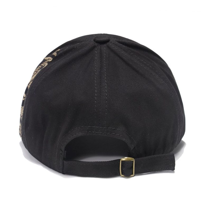 Casquette-de-baseball-a-dragon-dore-avec-caracteres-sur-la-visiere-picture-3