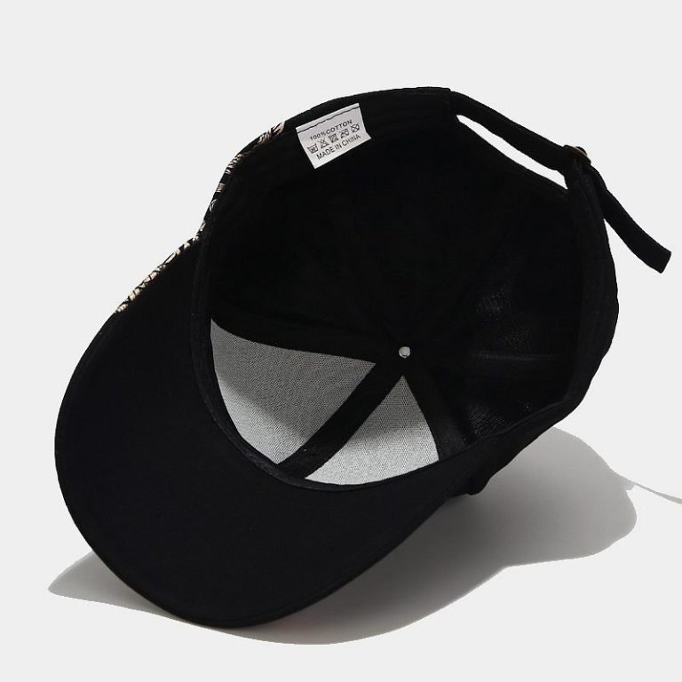 Casquette-de-baseball-a-dragon-dore-avec-caracteres-sur-la-visiere-picture-4