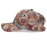 Casquette kawaii unisexe avec motif jacquard d'oursons en peluche et visière courbée
