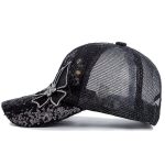 Casquette-papillon-strass-avec-sequins-scintillants-et-motifs-floraux-brodes-picture-4