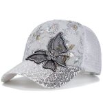 Casquette-papillon-strass-avec-sequins-scintillants-et-motifs-floraux-brodes-picture-7