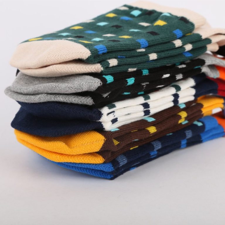 Chaussettes-a-cinq-doigts-en-coton-a-motifs-de-carres-multicolores-et-orteils-en-picture-10