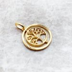 Collier-arbre-de-vie-en-or-avec-pendentif-pivotant-orne-de-zircones-et-double-an-picture-3